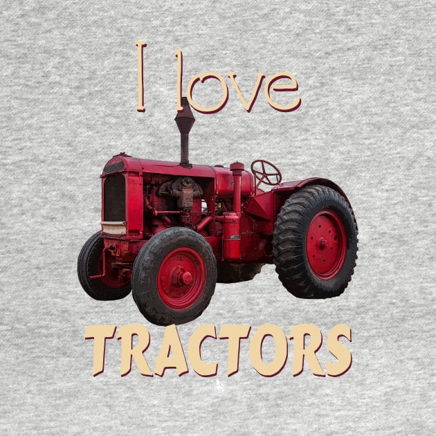 I Love Tractors McCormick Deering by seadogprints